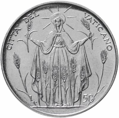 купить Ватикан 50 лир 1968