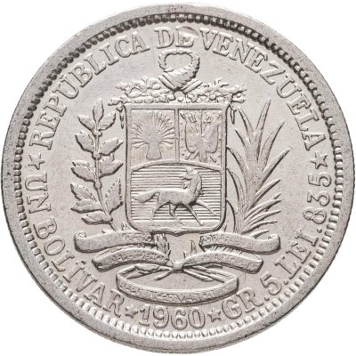 купить Венесуэла 1 боливар (bolivar) 1960