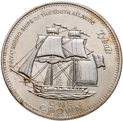 купить Тристан-да-Кунья 1 крона (crown) 2006 "Каперские суда Южной Атлантики - Tybalt"