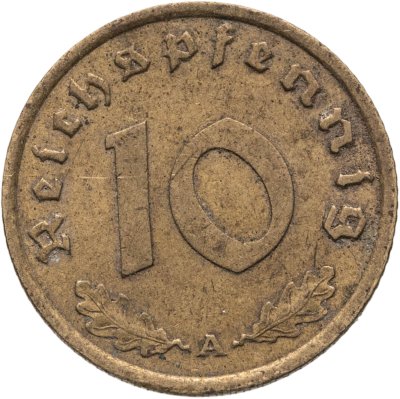 купить Германия (Третий рейх) 10 рейхспфеннигов (reichspfennig) 1938