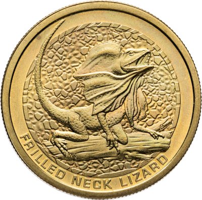 купить Австралия 1 доллар 2008 "Коренные австралийские животные - Плащеносная ящерица"