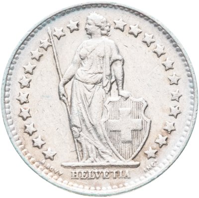 купить Швейцария 1/2 франка (franc) 1944