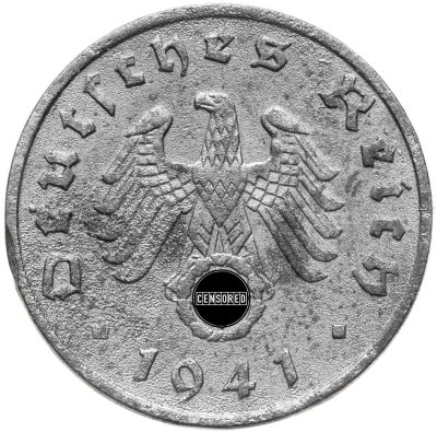 купить Германия, Третий Рейх 1 рейхспфенниг 1941 А"
