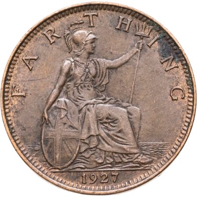 купить Великобритания 1 фартинг (farthing) 1927