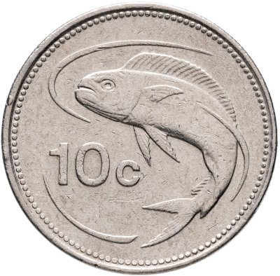 купить Мальта 10 центов (cents) 1986 (лодка)