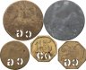 Купить Германия (жетоны, нотгельды) набор 5 штук 1914-1924 Новый Стреловый Клуб (Neues Shutzenhaus)