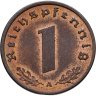 Купить Германия (Третий рейх) 1 рейхспфенниг (reichspfennig) 1938 A, в слабе Монетник.ру MS64