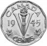 Купить Канада 5 центов 1945