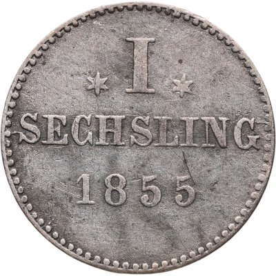 купить Гамбург 1 сехслинг 1855