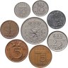 Купить Нидерланды набор из 8 монет 1, 5, 10, 25 центов и 1 гульден 1942-1991
