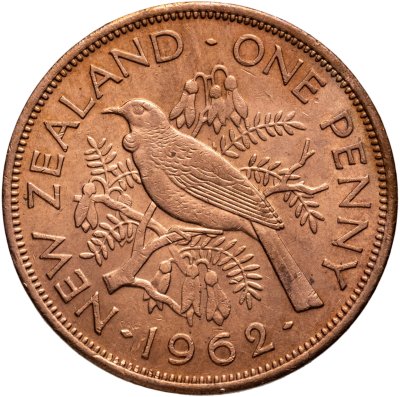 купить Новая Зеландия 1 пенни (penny) 1962