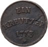 Купить Германия, Ульм  1 крейцер 1773