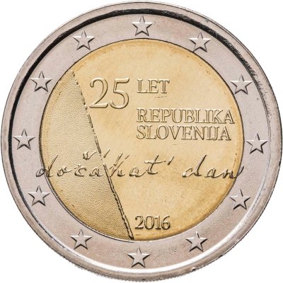 купить Словения 2 евро 2016 "25 лет независимости"