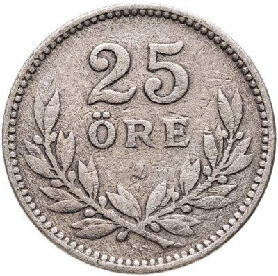 купить Швеция 25 эре (ore) 1910
