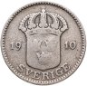 Купить Швеция 25 эре (ore) 1910