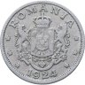 Купить Румыния 2 лея (lei) 1924 Молния, знак монетного двора Пуасси