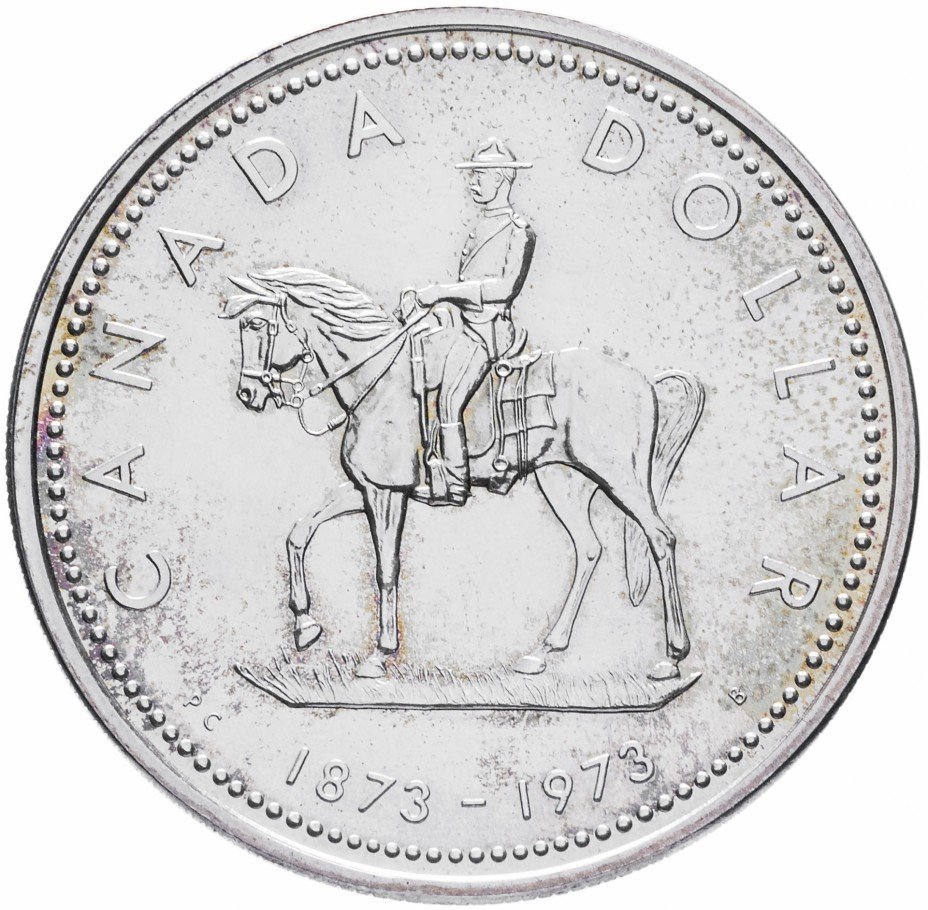 купить Канада 1 доллар 1973 "100 лет конной полиции Канады"