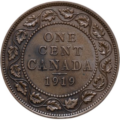 купить Канада 1 цент (cent) 1919
