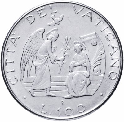 купить Ватикан 100 лир (lire) 1987