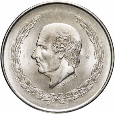 купить Мексика 5 песо (peso) 1952 год Мигель Идальго