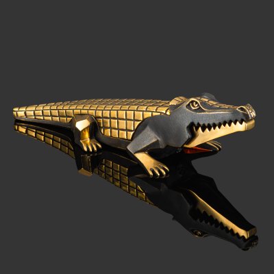 купить Авторский орехокол "Молодой Крокодил", бронза, патина, Российская Федерация, 2025 г.