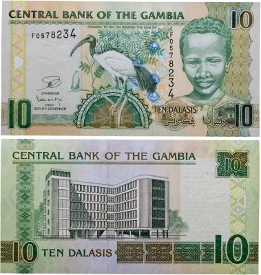 купить Гамбия 10 даласи 2013 (Pick 26c)