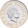 Купить Великобритания 2 pounds (фунта) 2016 "100-летие с начала Первой мировой войны армия Великобритании" в буклете