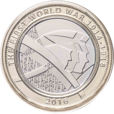 купить Великобритания 2 pounds (фунта) 2016 "100-летие с начала Первой мировой войны армия Великобритании" в буклете