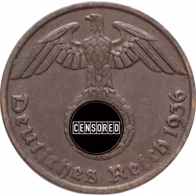 купить Германия (Третий рейх) 1 рейхспфенниг (reichspfennig) 1936 A