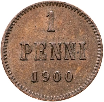 купить 1 пенни (penni) 1900 Российская Финляндия