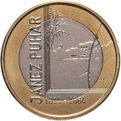 купить Словения 3 евро (euro) 2014 "200 лет со дня рождения Янеша Пухара"