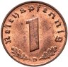 Купить Германия, Третий рейх 1 рейхспфенниг (reichspfennig) 1937 С