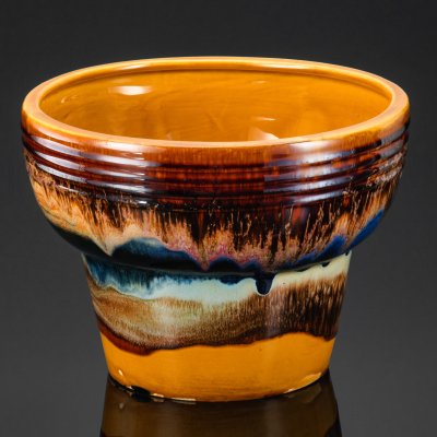 купить Кашпо, керамика, глазурь, Московский керамико-плиточный завод имени Н.А. Булганина, СССР, 1975-1985 гг.