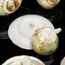 Купить Сервиз чайный "Мадонна" на 10 персон (23 предмета), фарфор, люстр, деколь, золочение, Kahla, ГДР, 1960-1990 гг.