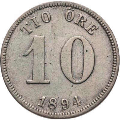 купить Швеция 10 эре (ore) 1894