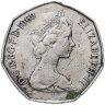 Купить Великобритания 50 новых пенсов (new pence) 1969