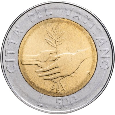 купить Ватикан 500 лир (lire) 1984 "Год мира"