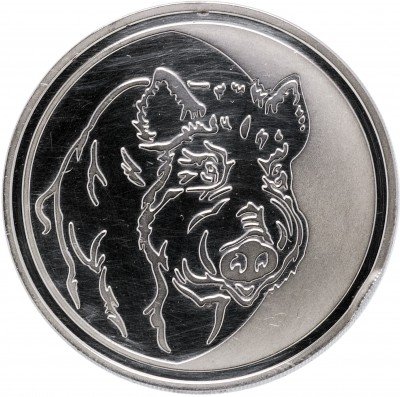 Купить 3 рубля 2007 ММД Proof кабан