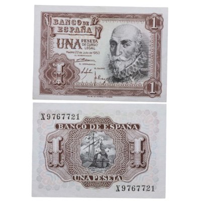 купить Испания 1 песета 1953 (Pick 144)