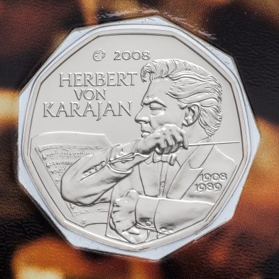 купить Австрия 5 евро 2008 Караян BU