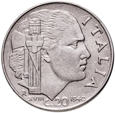 купить Италия 20 чентезимо 1940