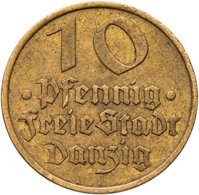 купить Данциг 10 пфеннигов (pfennig) 1932