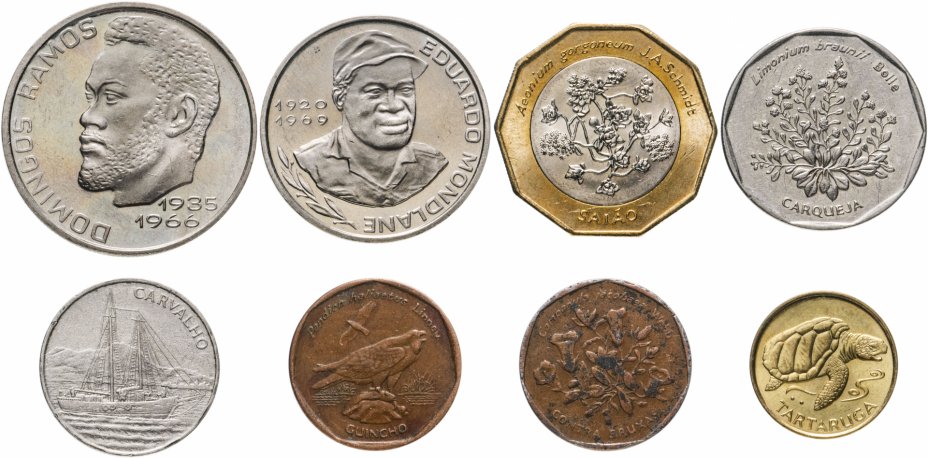 купить Кабо-Верде набор из 8 монет 1982-1994
