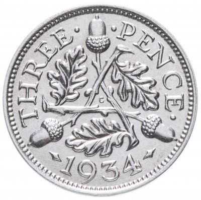 купить Великобритания 3 пенса (pence) 1934