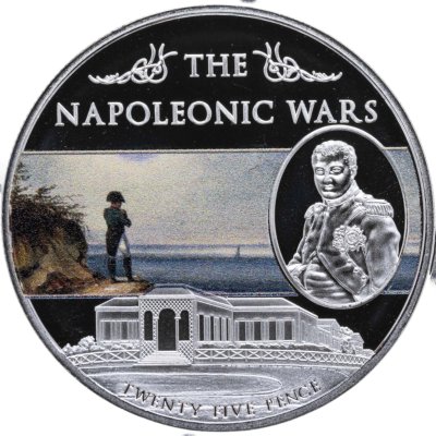 купить Остров Святой Елены 25 пенсов (pence) 2013 "Наполеоновские войны - Наполеон на острове Св. Елены"