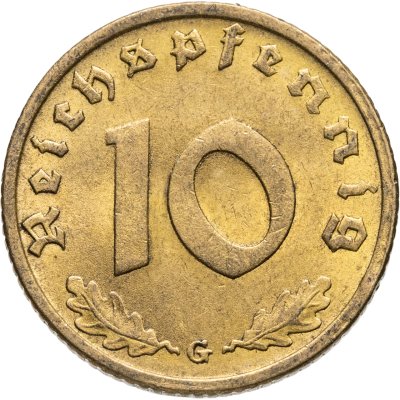купить Германия (Третий рейх) 10 рейхспфеннигов (reichspfennig) 1939