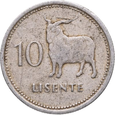 купить Лесото 10 лисенте (lisente) 1979