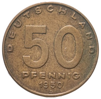 купить Германия (ГДР) 50 пфеннигов 1950 А