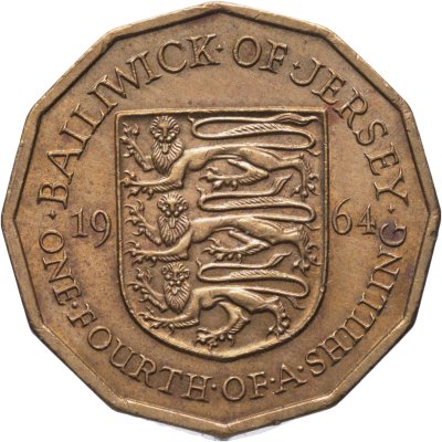 купить Джерси 1/4 шиллинга (shilling) 1964