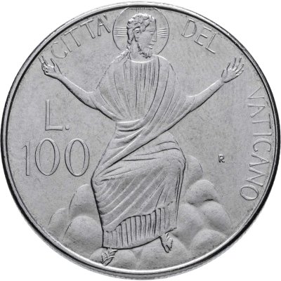 купить Ватикан 100 лир 1986